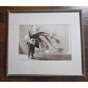 Sondra Wampler Photo Signed Matted Framed 24 X 21 EUC Springs 1st Tulips Vintage